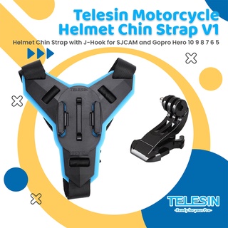 Telesin Chin Mount Helmet Chin Strap With J-Hook