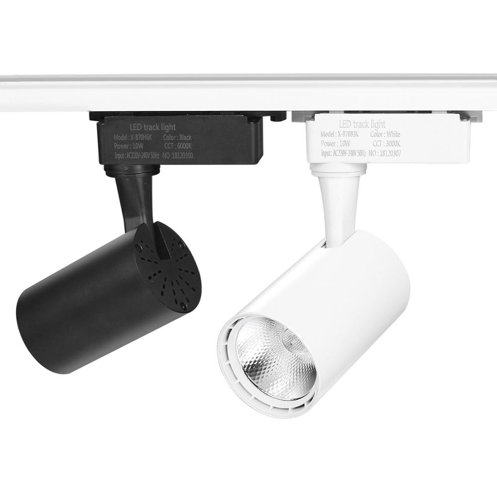 NEW LED COB Track Rail Light 10W 20W AC220V Spotlight Adjustable Rail