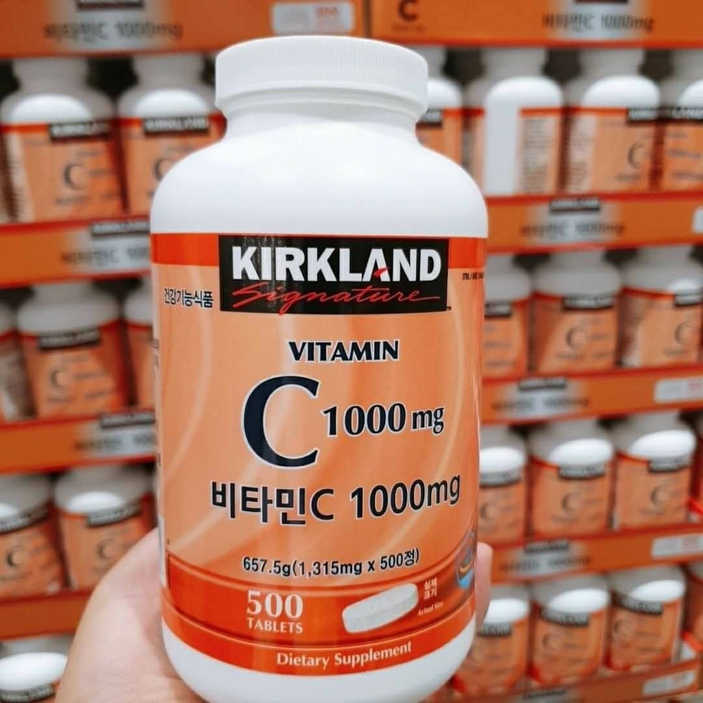 Kirkland Vitamin C With Rose Hips 1000 Mg 500 Tablets Korea Version Expiration 23 Shopee Philippines