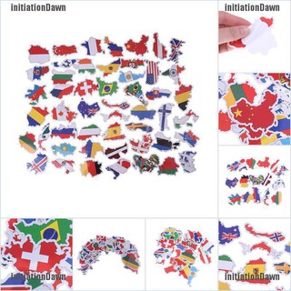 50Pcs National flags stickers DIY scrapbook suitcase laptop country map sticBDA 