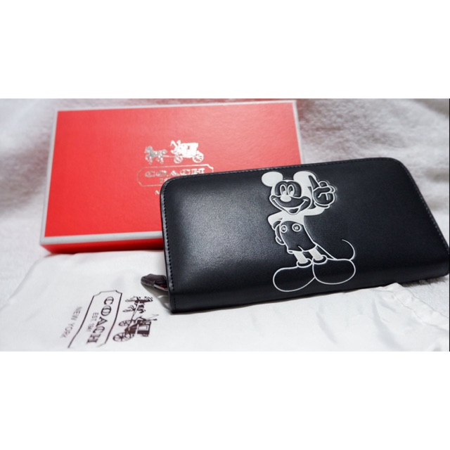 leather coach wallet