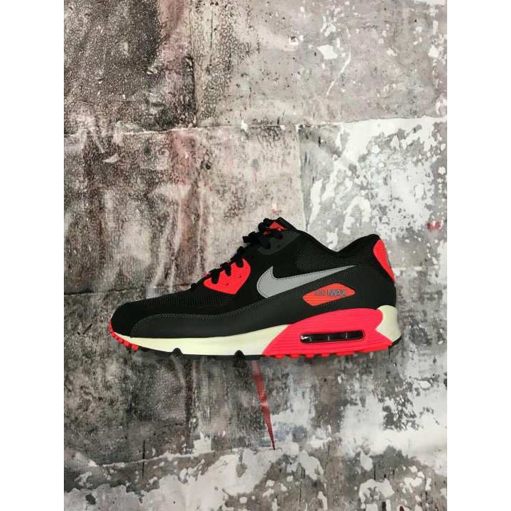 nike air max 90 wolf grey black red