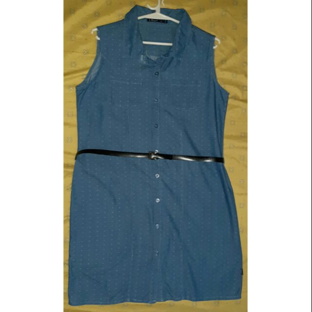 denim dress for chubby