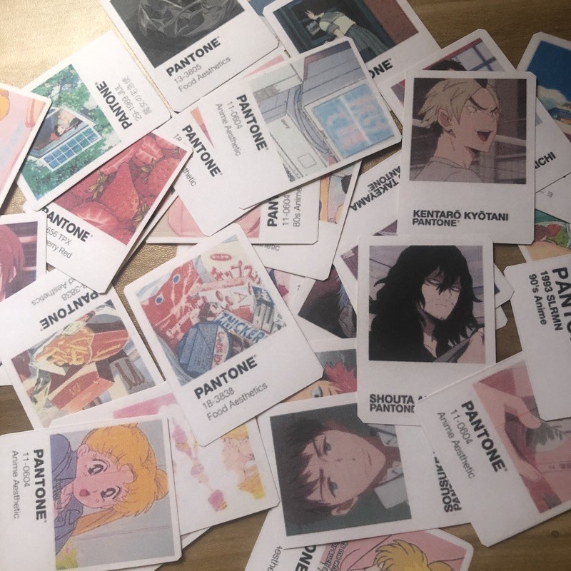 Random Aesthetic Pantone Anime Stickers - | Shopee Philippines