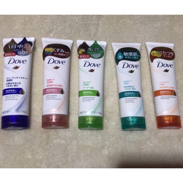 dove face wash foam