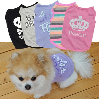 Pet Summer Clothing Small Dog Cat T-Shirt Puppy Cotton Vest Clothing