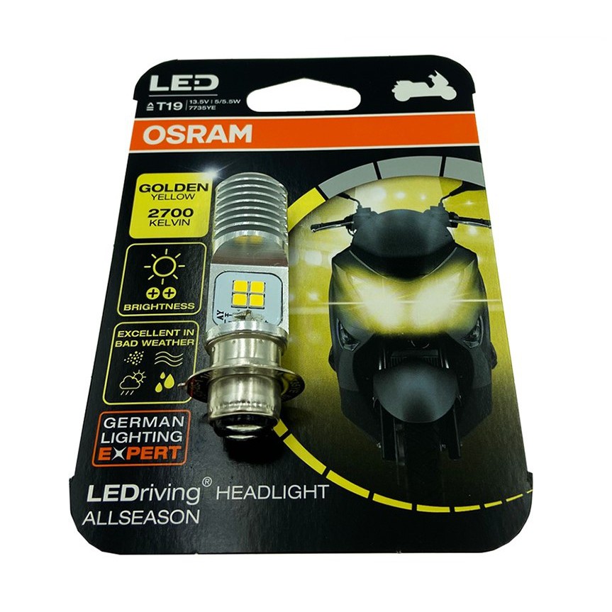 OSRAM LEDriving HEADLIGHT For Bikes HS1 7285CW 5/6W 12V PX43T Blister Pack, Cool White