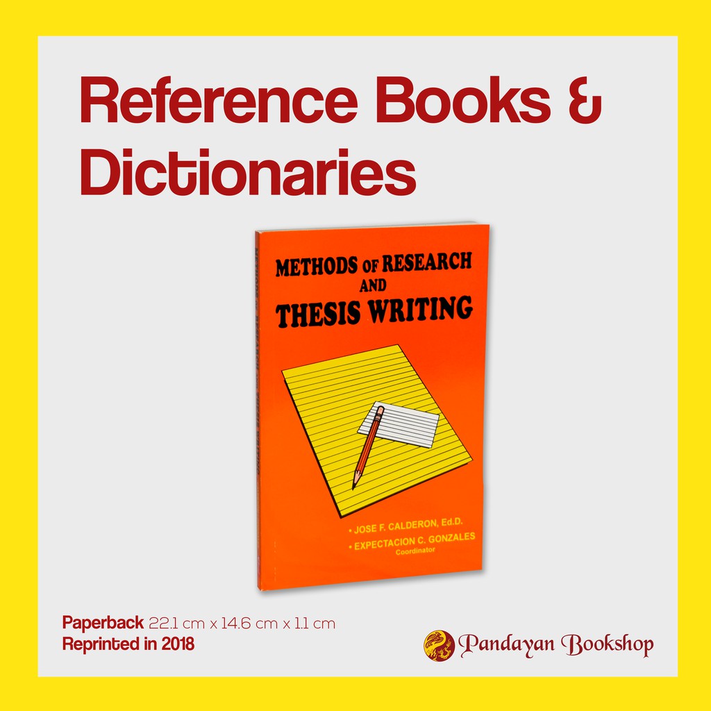 Methods of research and thesis writing by calderon and gonzales picture