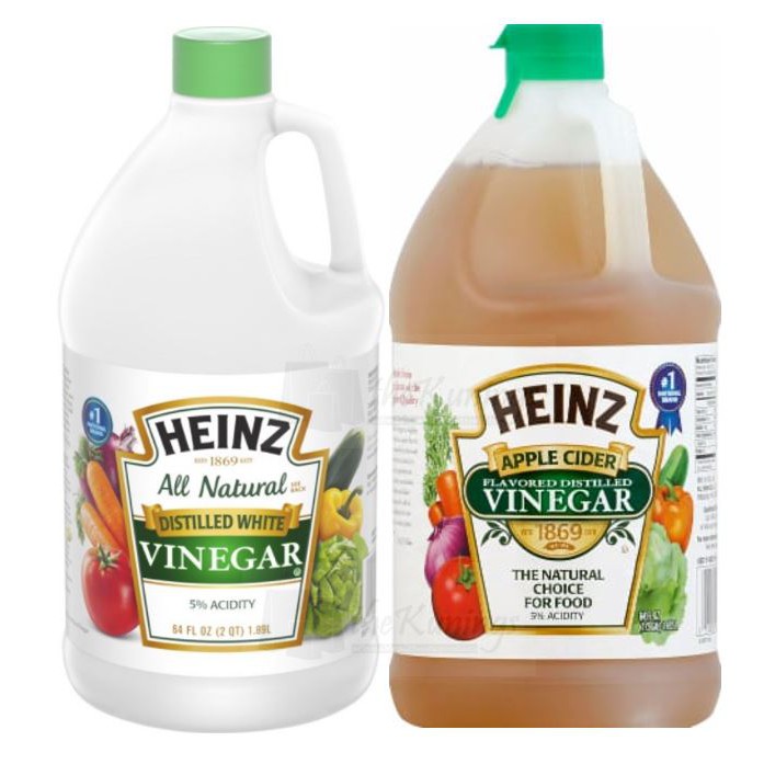 Heinz Distilled Vinegar, All Natural or Apple Cider (1.89L) Shopee