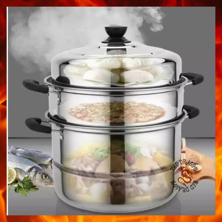 siomai steamer Stainless Steel 3 Layer Steamer Cooking pots Cooking Pan