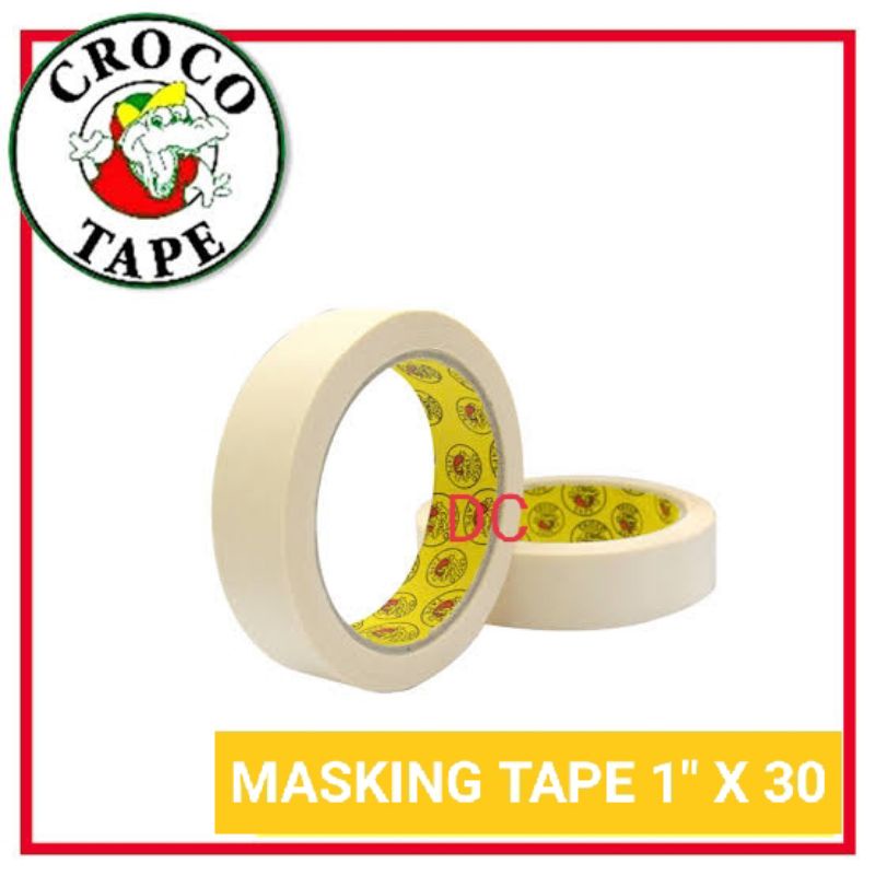 MASKING TAPE CROCO BRAND 1" 3/4 1/2 2" Shopee Philippines