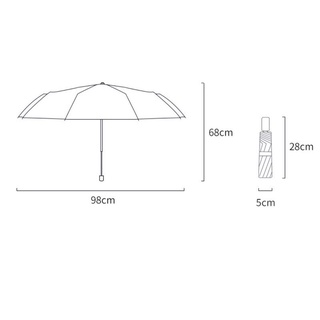 UV Sunscreen Umbrella Folding Sun Rain Windproof Flowering Umbrella UV Folded Sun / Rain Umbrella #5