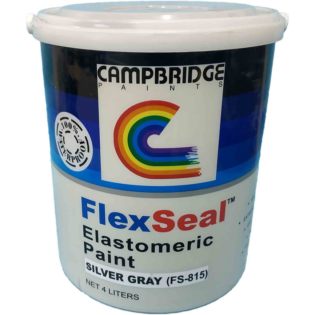 CAMPBRIDGE FLEXSEAL ELASTOMERIC PAINT SILVER GRAY FS815 GREY ( 1