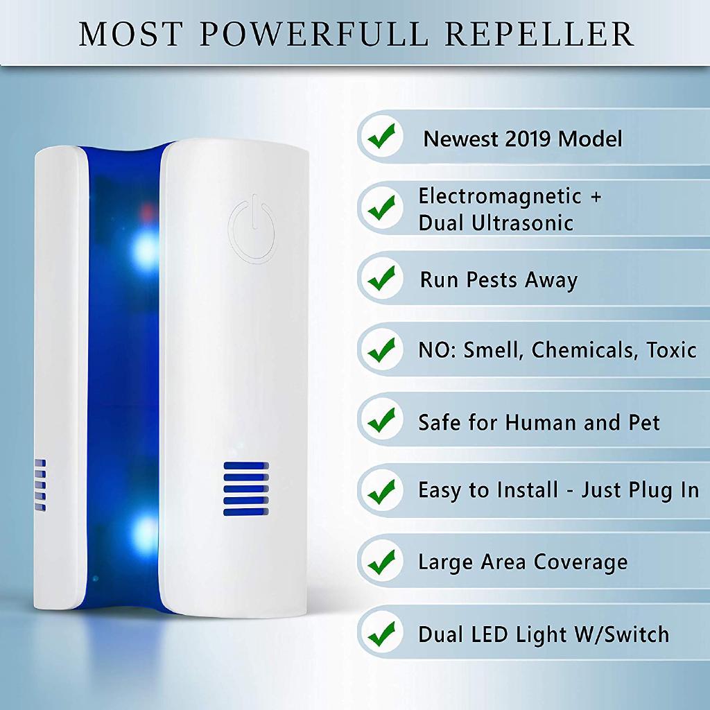 Ultrasonic Reject Pest Repeller Anti Mosquito Mouse ...