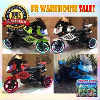 Big Sale! Rechargeable 3 Wheels Motor Bike for Kids 1-4 Years Old - FR Warehouse SALE