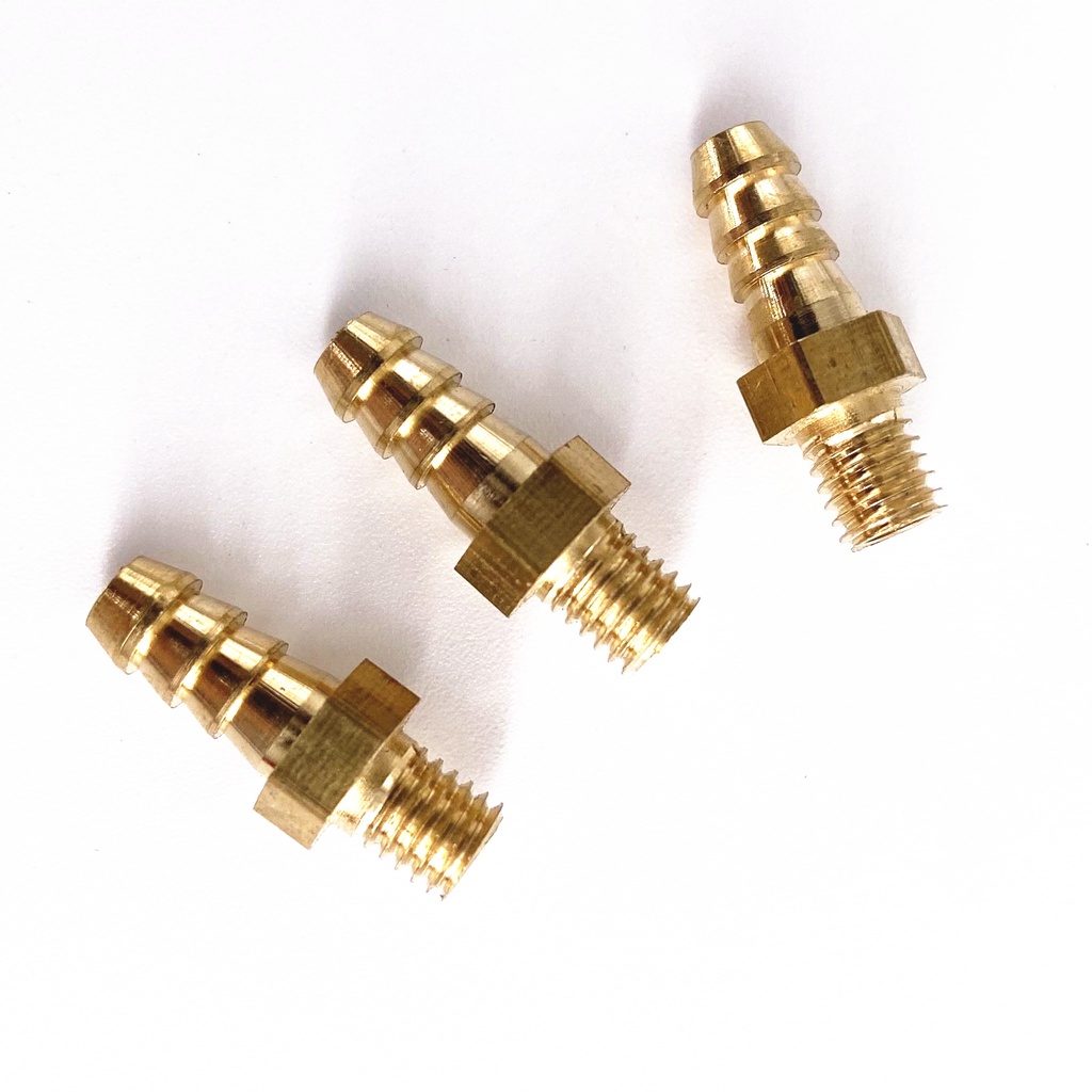 5pcs M4 M5 M6 M8 Metric Male Thread To 3mm 4mm 5mm 6mm 8mm 10mm Hose Barb Od Brass Barbed Pipe 6665