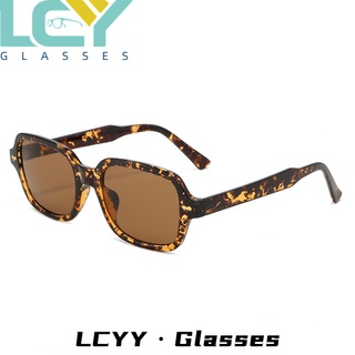 LCYY new Korean version of retro square sunglasses net red concave shape street shooting fashion men and women trend sunglasses 2160 #6