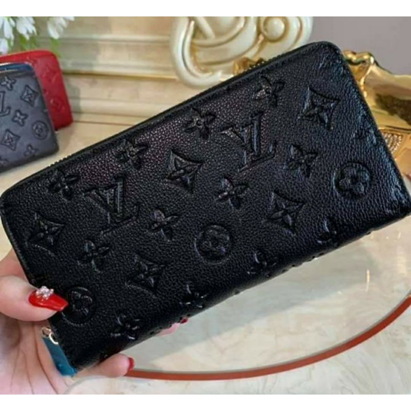 embossed lv wallet