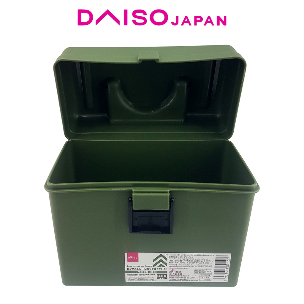 Daiso Green Long Storage Box Shopee Philippines