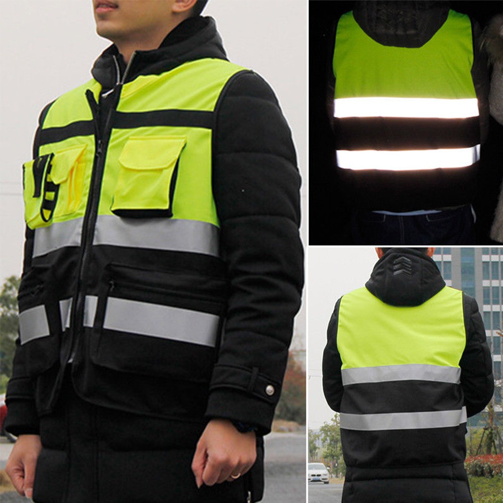 Safety Security Visibility Reflective Vest Construction Traffic Cycling
