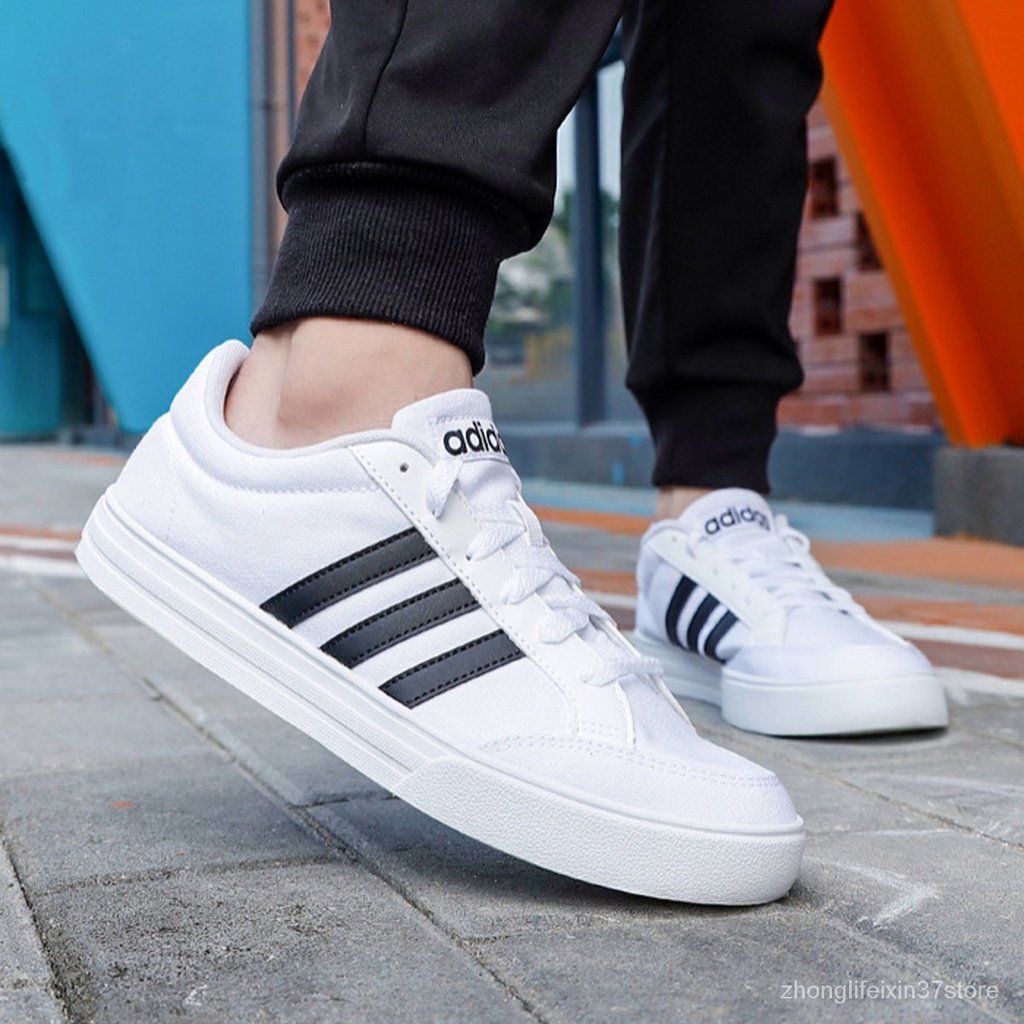 adidas | Men's White Shoes Fashion Trendy Sneakers Low-Cut Lightweight  Basketball Shoes Board Shoes | Shopee Philippines