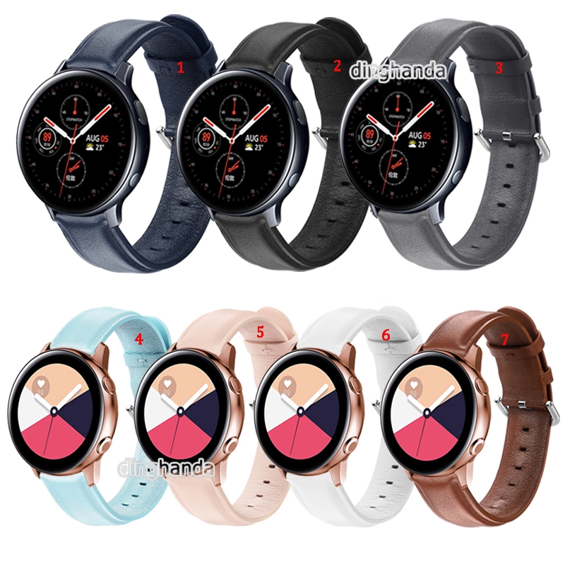 Calf Leather Band Strap for Samsung Galaxy Watch Active 2