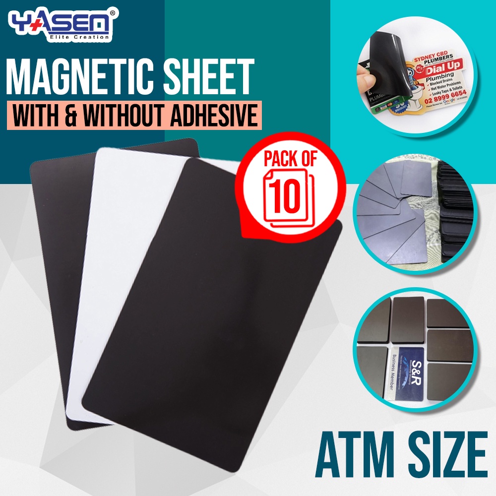 10pcs Sheet ATM Size [with Adhesive Non Adhesive] PreCut Ref Shopee Philippines