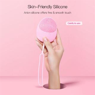 Mini Electric Face Cleaning Brush Pore Cleanser Silicone Facial Massager Brush Waterproof Sonic Skin Scrubber #8