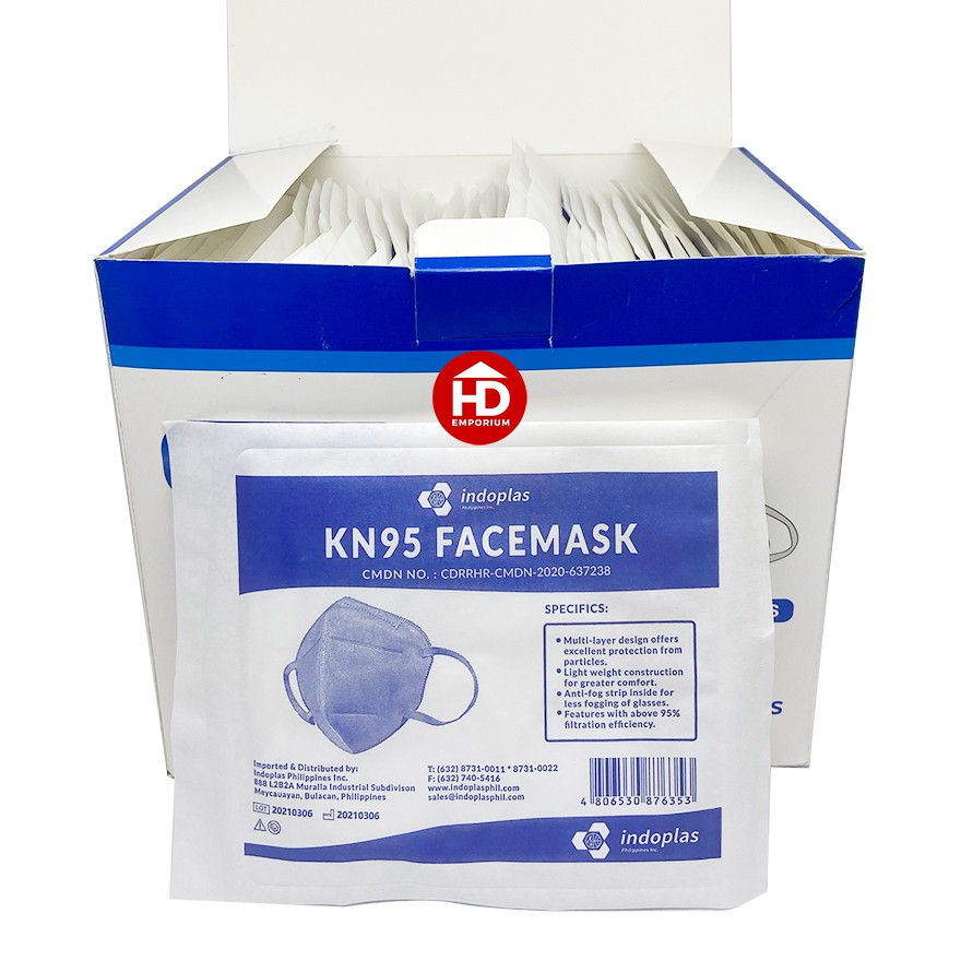 Indoplas KN95 Disposable Face Mask by box 50 pcs Shopee Philippines