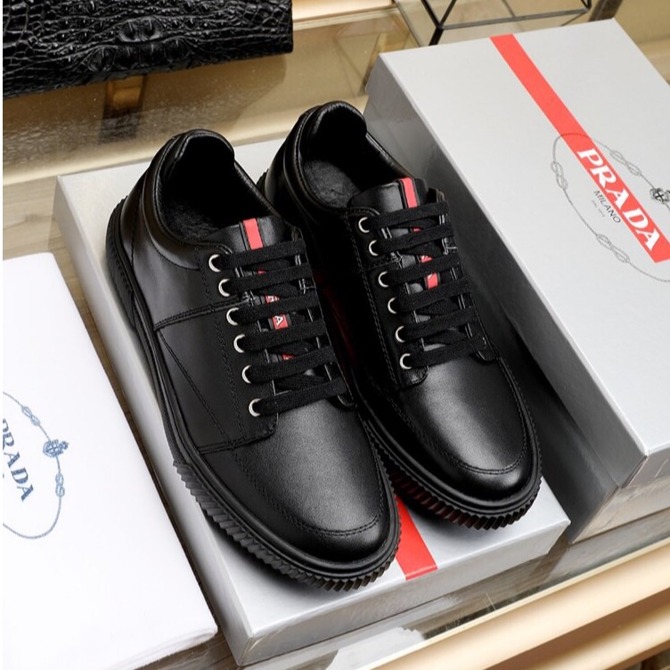 prada black sneakers mens