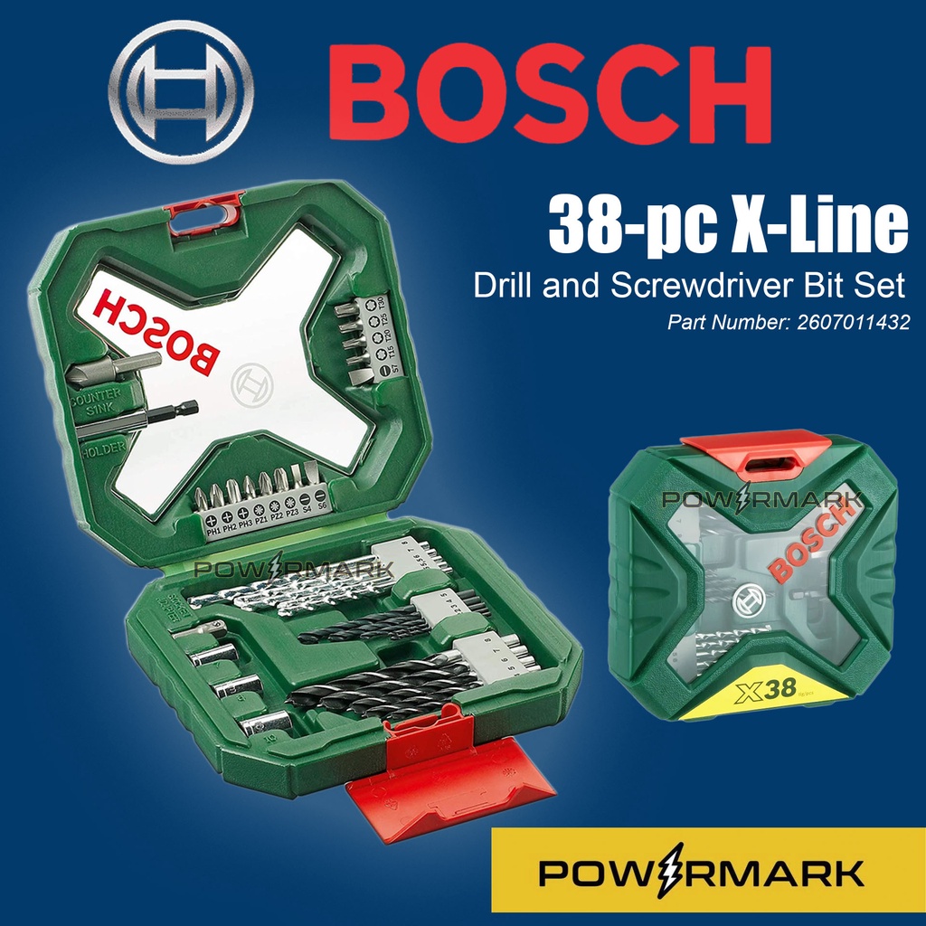BOSCH 2607011432 38Piece XLine Drill and Screwdriver Bit Set