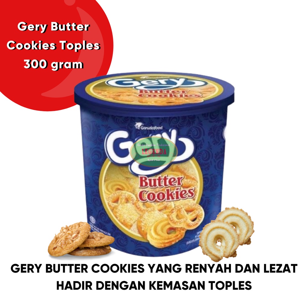 Gery Butter Cookies 300gr Eid Jar danish vanilla ring monde Shopee Philippines