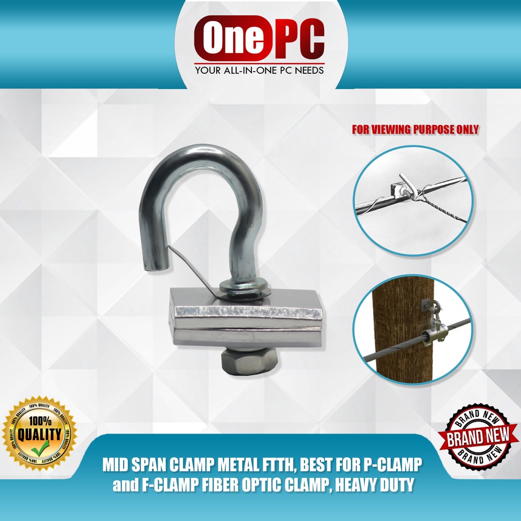 MID SPAN CLAMP METAL FTTH, BEST FOR PCLAMP and FCLAMP FIBER OPTIC