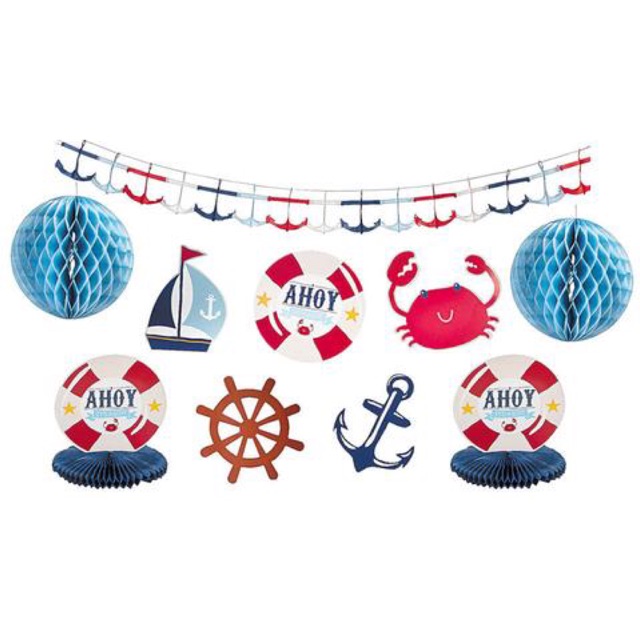 Nautical Baby Shower Decor Kit Shopee Philippines