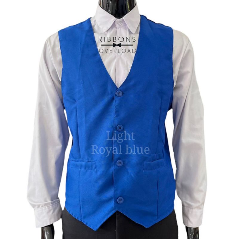 Light Royal blue Vest For Adult (Slim fit) Shopee Philippines