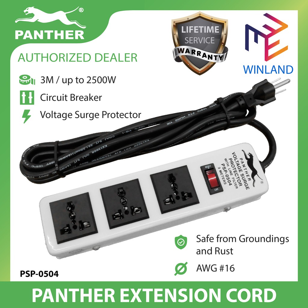 panther-original-power-extension-cord-with-voltage-surge-protector-psp