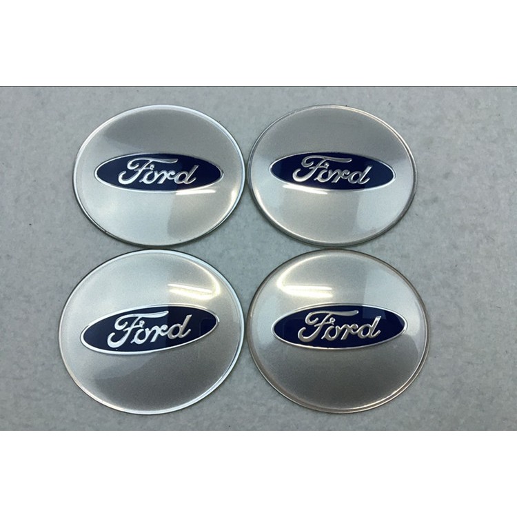 4x 56mm Ford Logo Emblem Wheel Hub Caps Cover Badge For Ford 