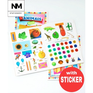 NM Activity Book with Sticker / Learn with Numbers, Letters, Animals 16pages #6