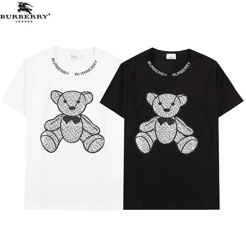 Burberry classic chest TB letter printed LOGO net red cartoon bear round  neck short-sleeved T-shirt | Shopee Philippines