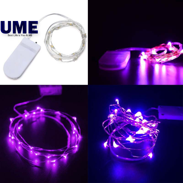 2M 20 LEDS Battery Power Operated LED String Light Waterproof Copper Cable Wire Light Decor CBL20