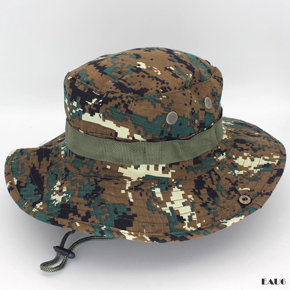 hunting camo bucket hat