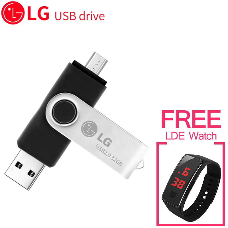 LG USB 32GB 90MB/s OTG Flash Drive Memory Drive U Disk With Free LED Watch Shopee Philippines