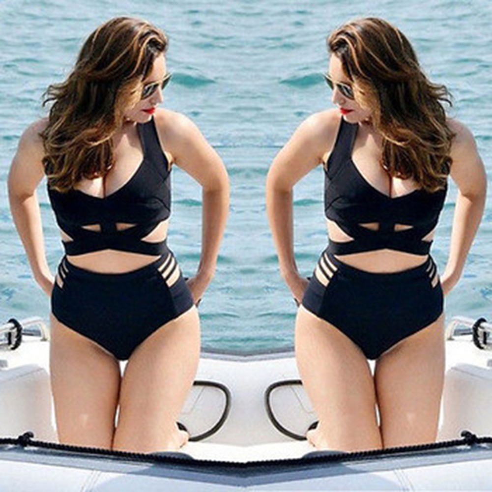 plus size bandage swimsuit