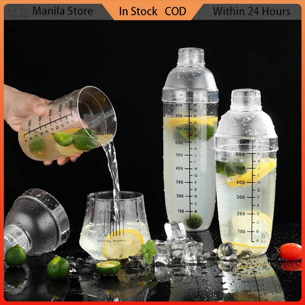 Universal Acrylic Milk Tea Shaker Milktea Cocktail Hand Shake Mix Cup