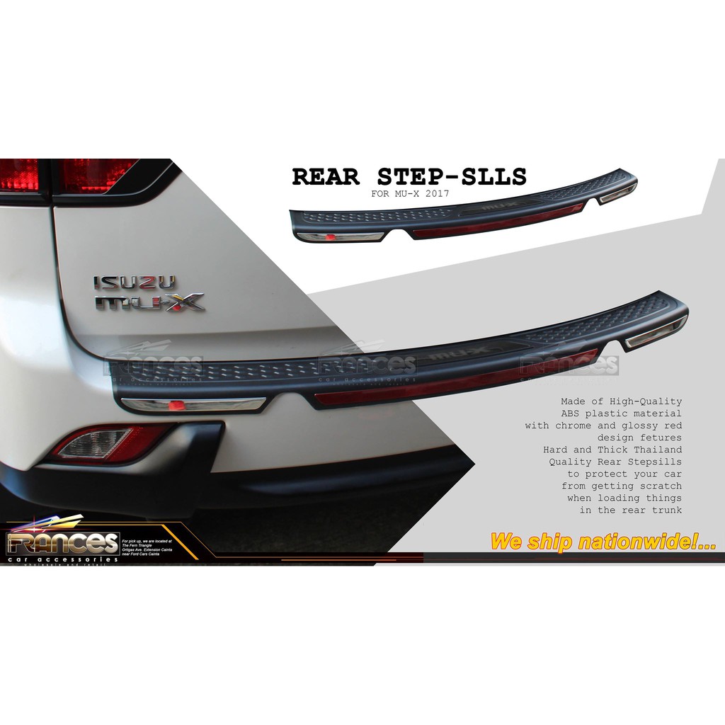 Isuzu Mux 20132017 Rear Stepsill Protector / Rear bumper Guard / Step