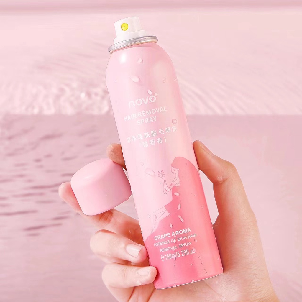 NOVO Hair Removal Spray Foam removes the whole body underarms and the