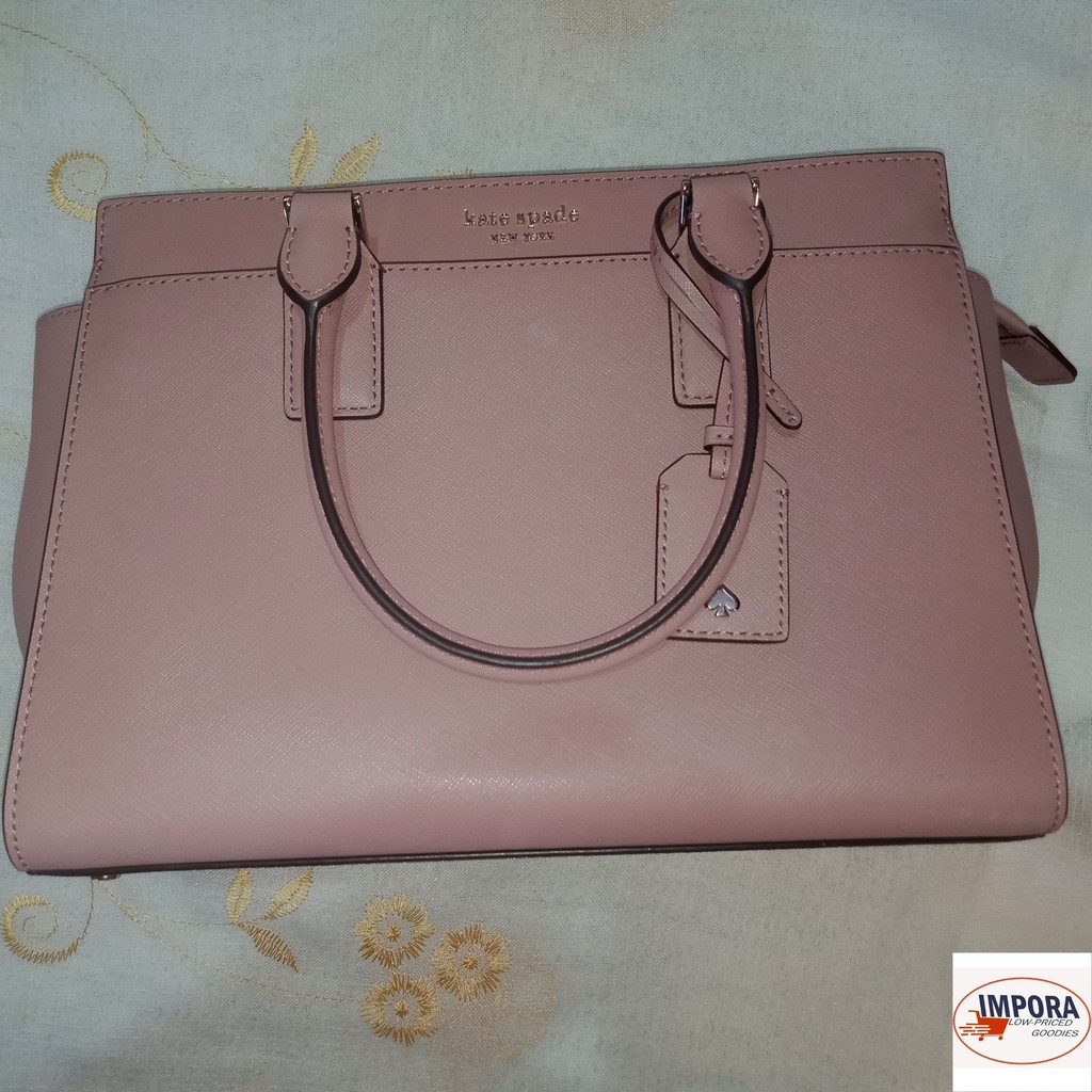 Original Kate Spade Cameron DustyPeony Medium Satchel with paper bag, tag,  and care card | Shopee Philippines