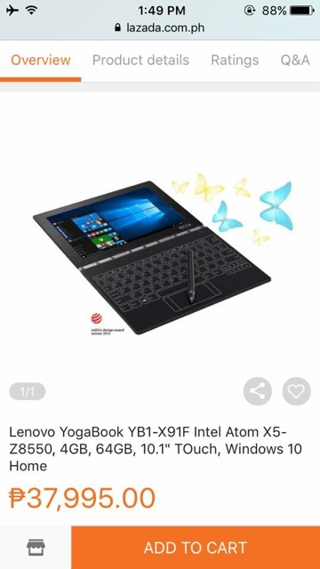 Lenovo Yoga Book Shopee Philippines