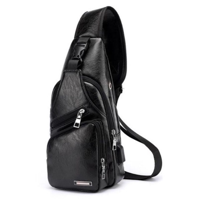 mens cross body sling bag leather
