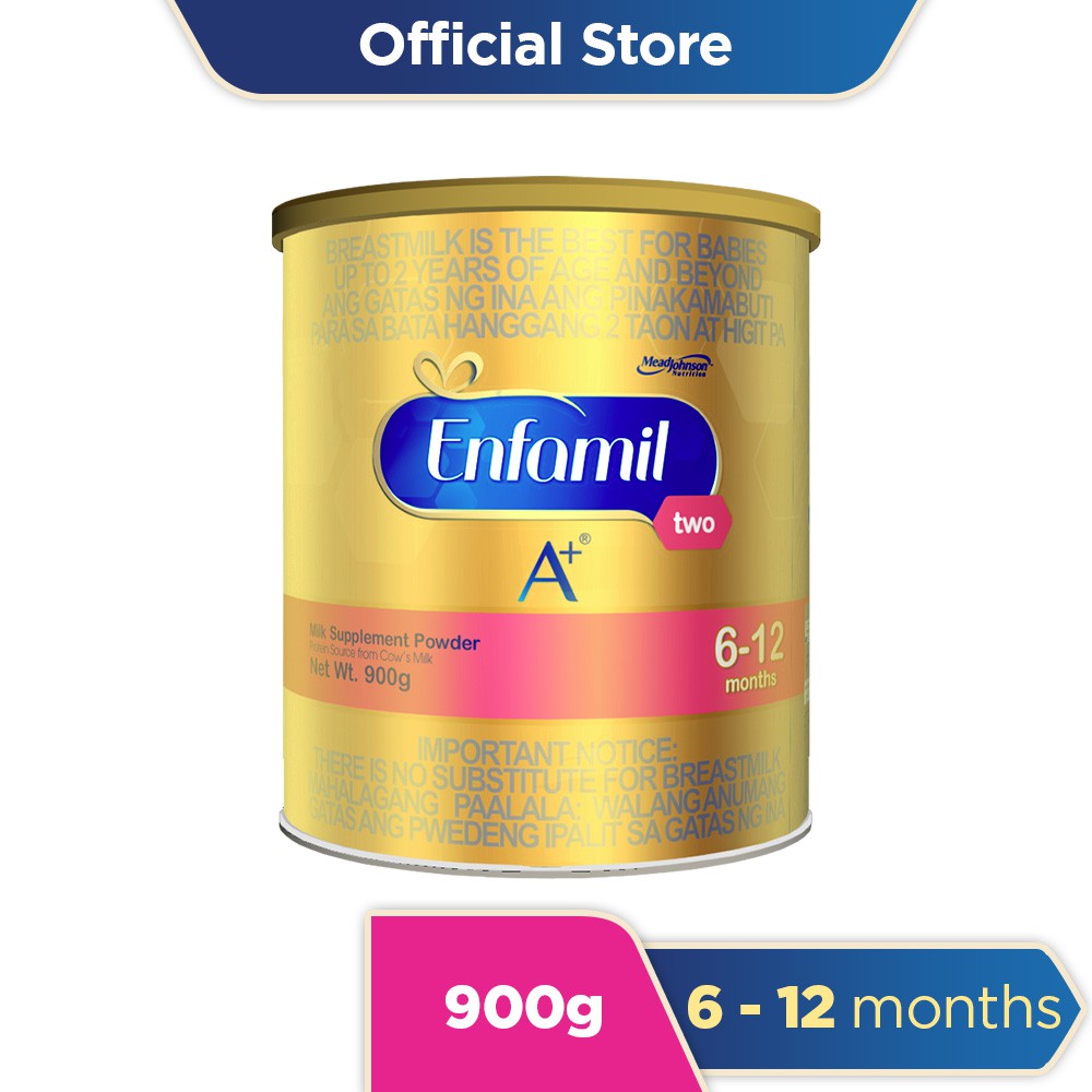 Enfamil A+ Two Milk Supplement Powder for 612 Months 900g Shopee